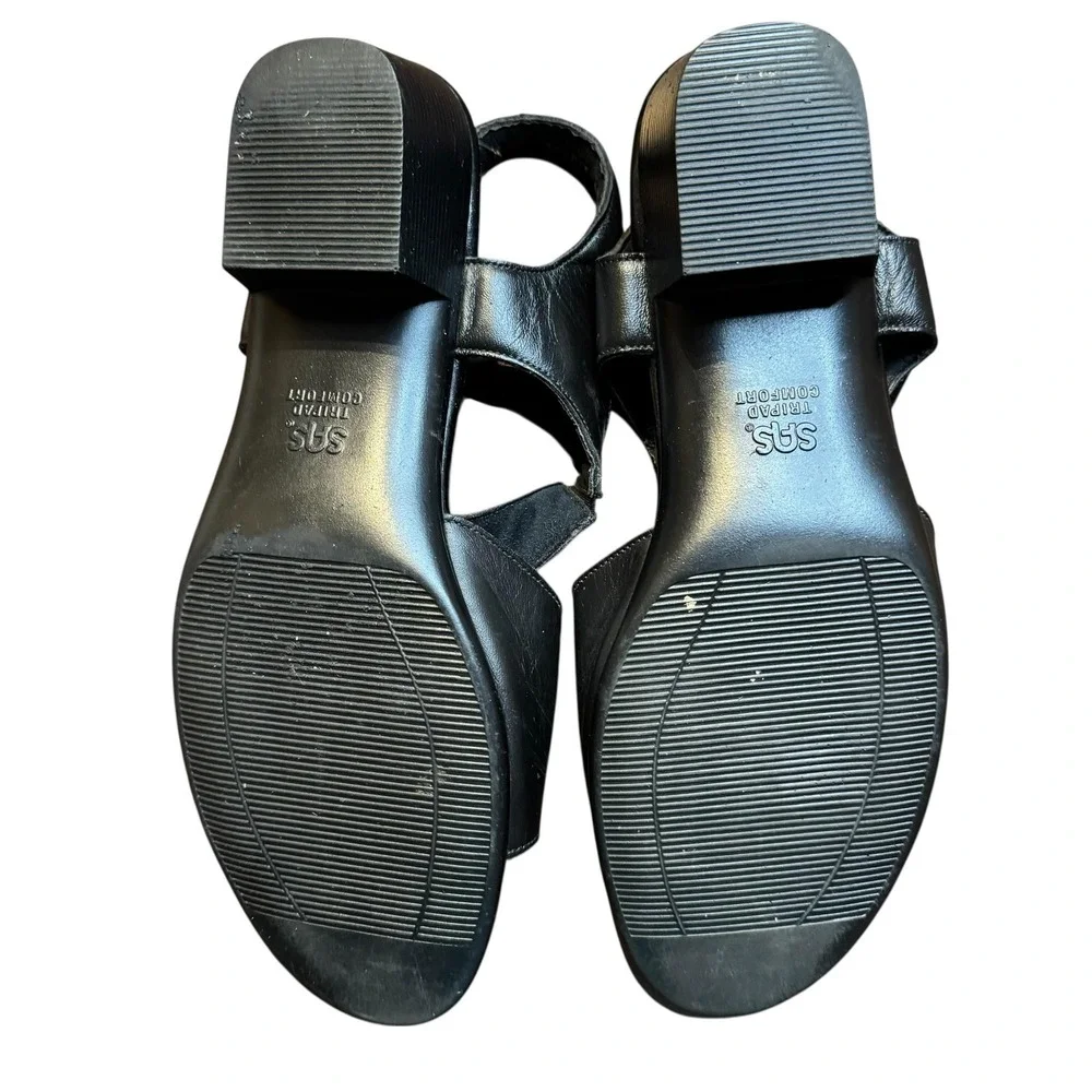 SAS Tripad Comfort‎ Shoes Womens Size 10 Wide Leather Low Heel Sandals L4 208830